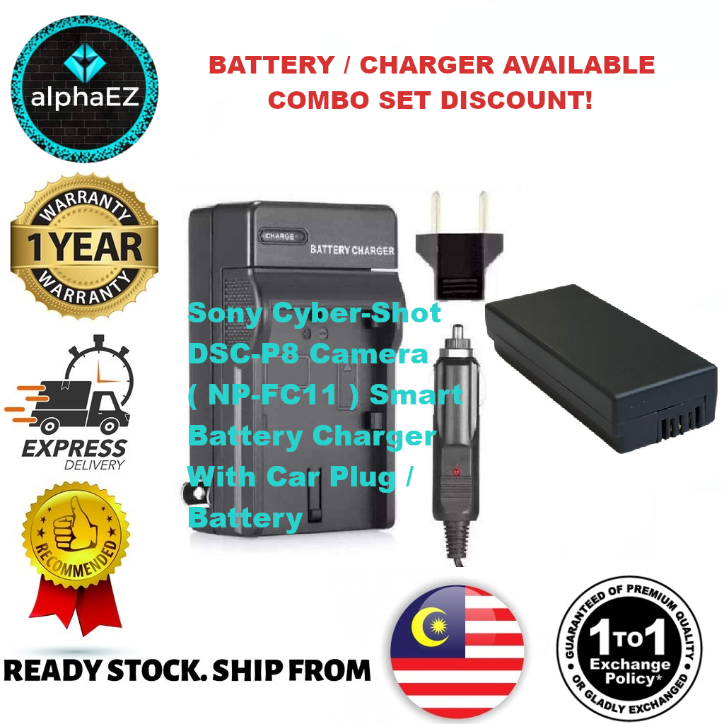 thumbnail image 2 of Kastar NP-FC11 Battery Kit With Wall Charger For Sony Cyber-shot DSC-P8, P9, V1 Cameras 2 of 5