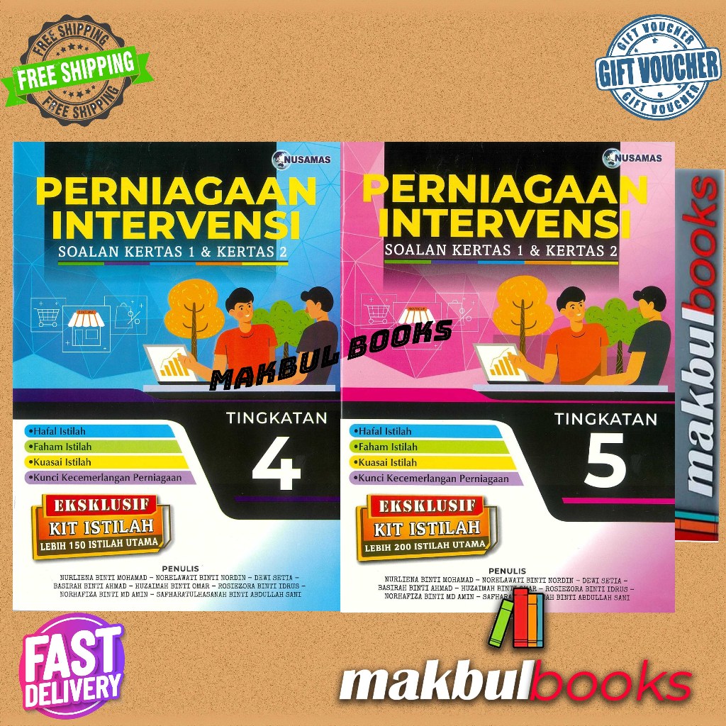 NUSAMAS: BUKU LATIHAN PERNIAGAAN INTERVENSI SOALAN KERTAS 1 & 2