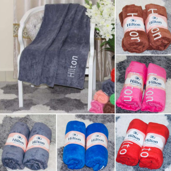 Tuala Mandi Hilton Bath Towel Hotel & Resort Premium Microfiber Tuala ...
