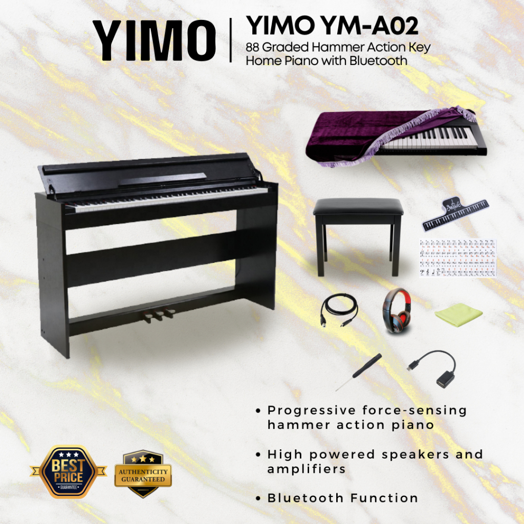 YIMO Digital Piano with Wooden Stand (YM-A02) | Shopee Malaysia