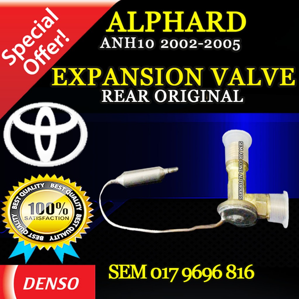 TOYOTA ALPHARD ANH10 2002-2005 ORIGINAL DENSO ND REAR EXPENSION VALVE ...