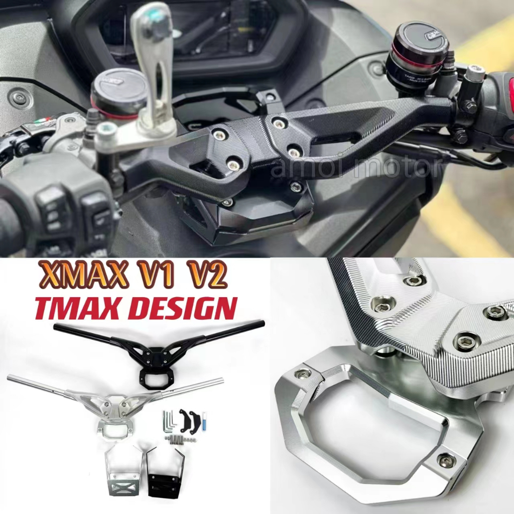 Xmax V V Handlebar Cnc Naked Handle Bar Steering Wheel Heavy Duty Tmax Design Xmax Xmax