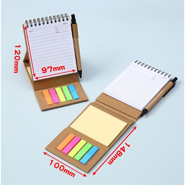 Sticky Note Booklet Complete Set With Notepad and Pen Shopee Malaysia