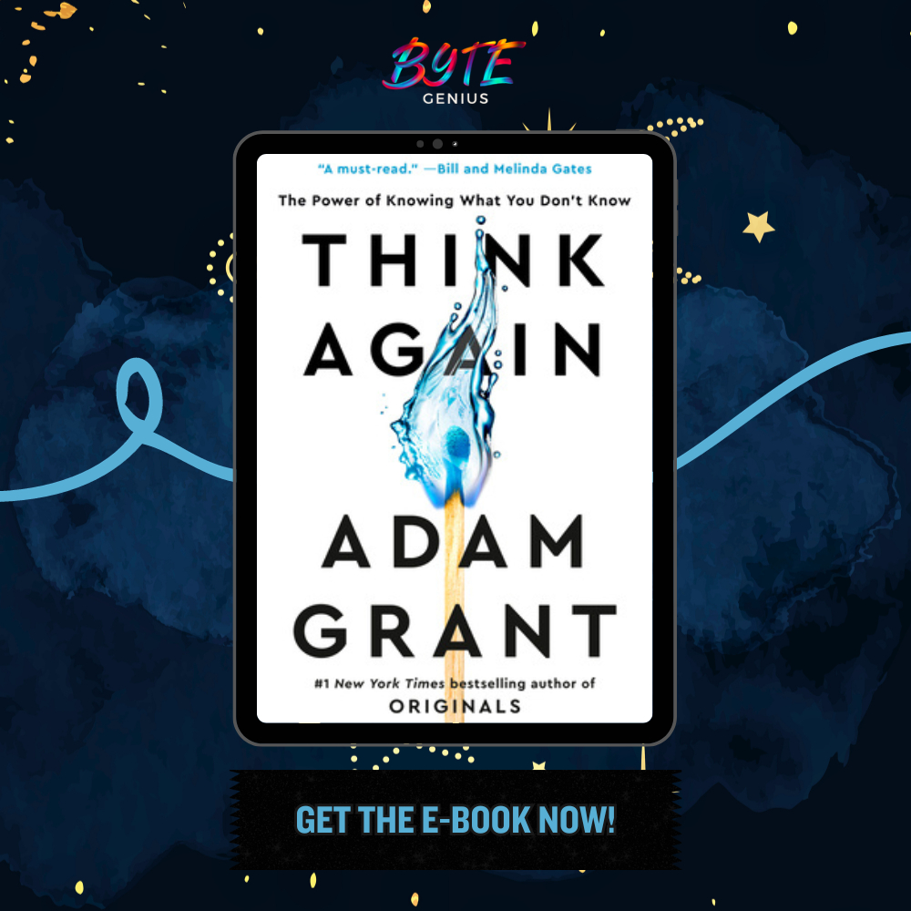 "Think Again: The Power Of Knowing What You Don't Know By Adam M. Grant ...