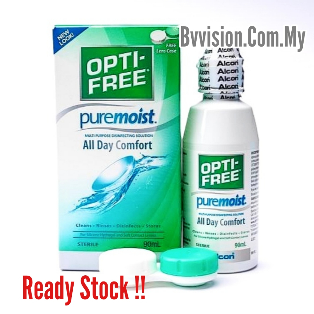 Alcon Opti-Free PureMoist Solution 90ml Multipurpose Solution (Travel ...