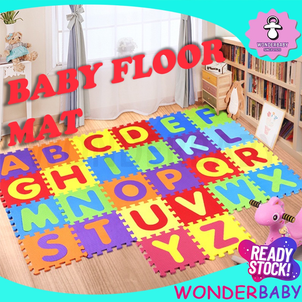 Floor Mat Puzzle 36pcs Baby Children Foam Large Size Alphabet ABC ...