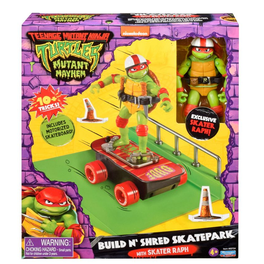Teenage Mutant Ninja Turtles Movie Build'n Shred Skatepark Raphael Toy ...