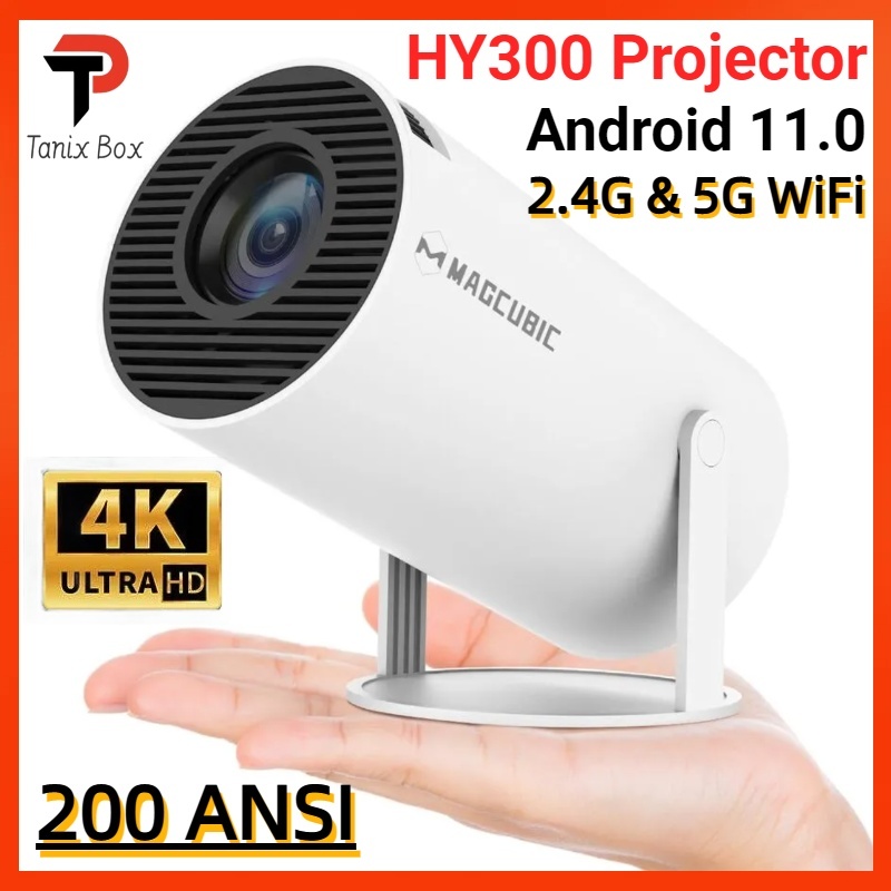 Mini Projector HY300 Auto Keystone Correction Portable Projector