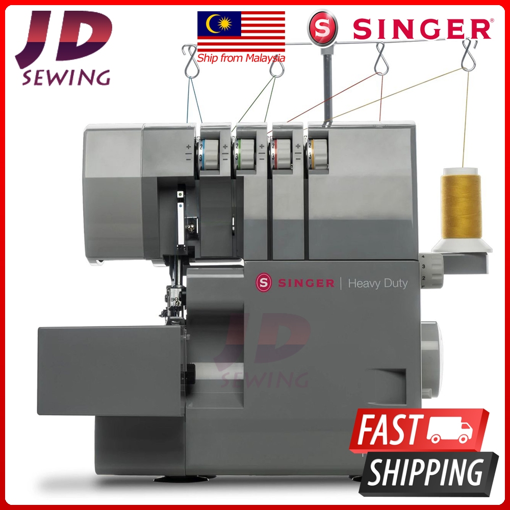 Singer Overlock Heavy Duty 14HD854 HD0405S 2-3-4 Threads Mesin Jahit ...