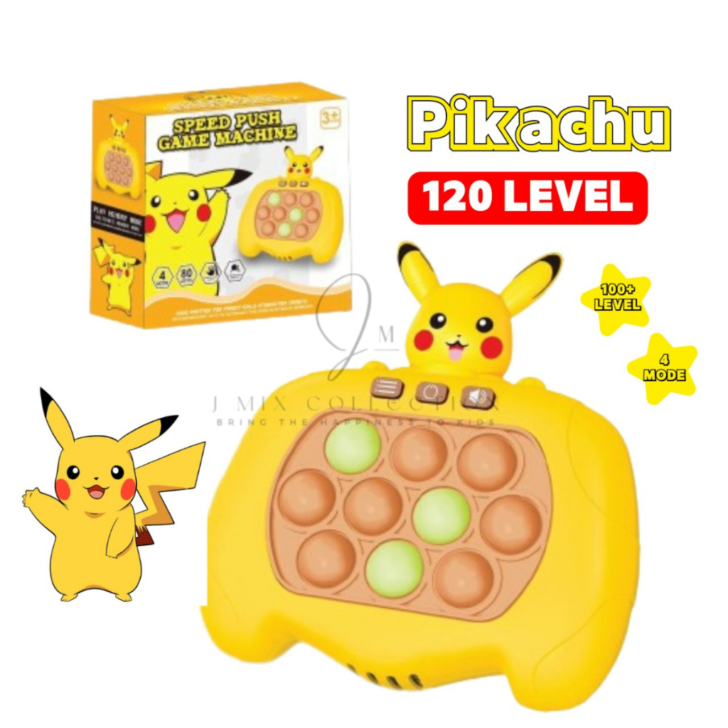 Ready Stock Level Quick Push Game Pop It Electronic Speed Educational Toys Bubble