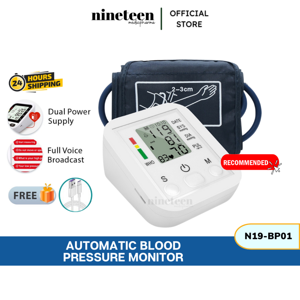 Digital Arm Automatic Blood Pressure Monitor And Heart Beat Self Test ...