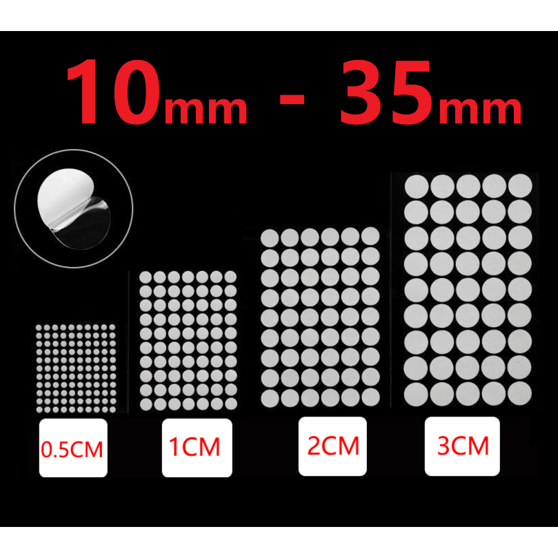Nano Non-Marking Adhesive Dot Glue Removable Round Transparent Acrylic ...