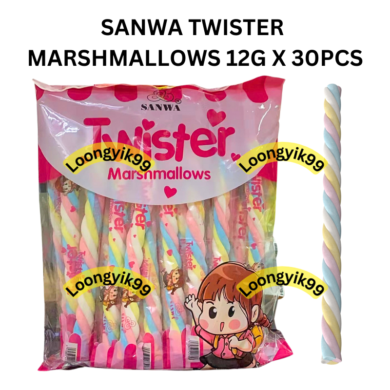 SANWA TWISTER MARSHMALLOWS 12G X 30PCS HALAL Shopee Malaysia
