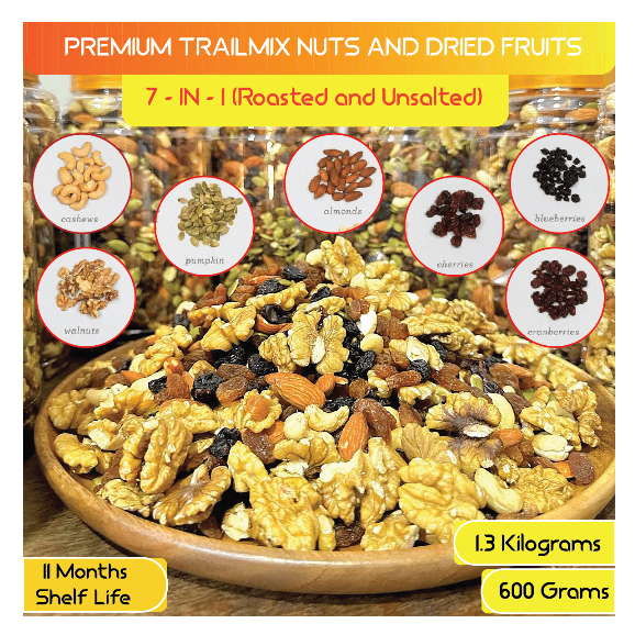 Premium Mixed Nuts and Dried Fruits Trail Mix Dry Fruit Snack Almond ...