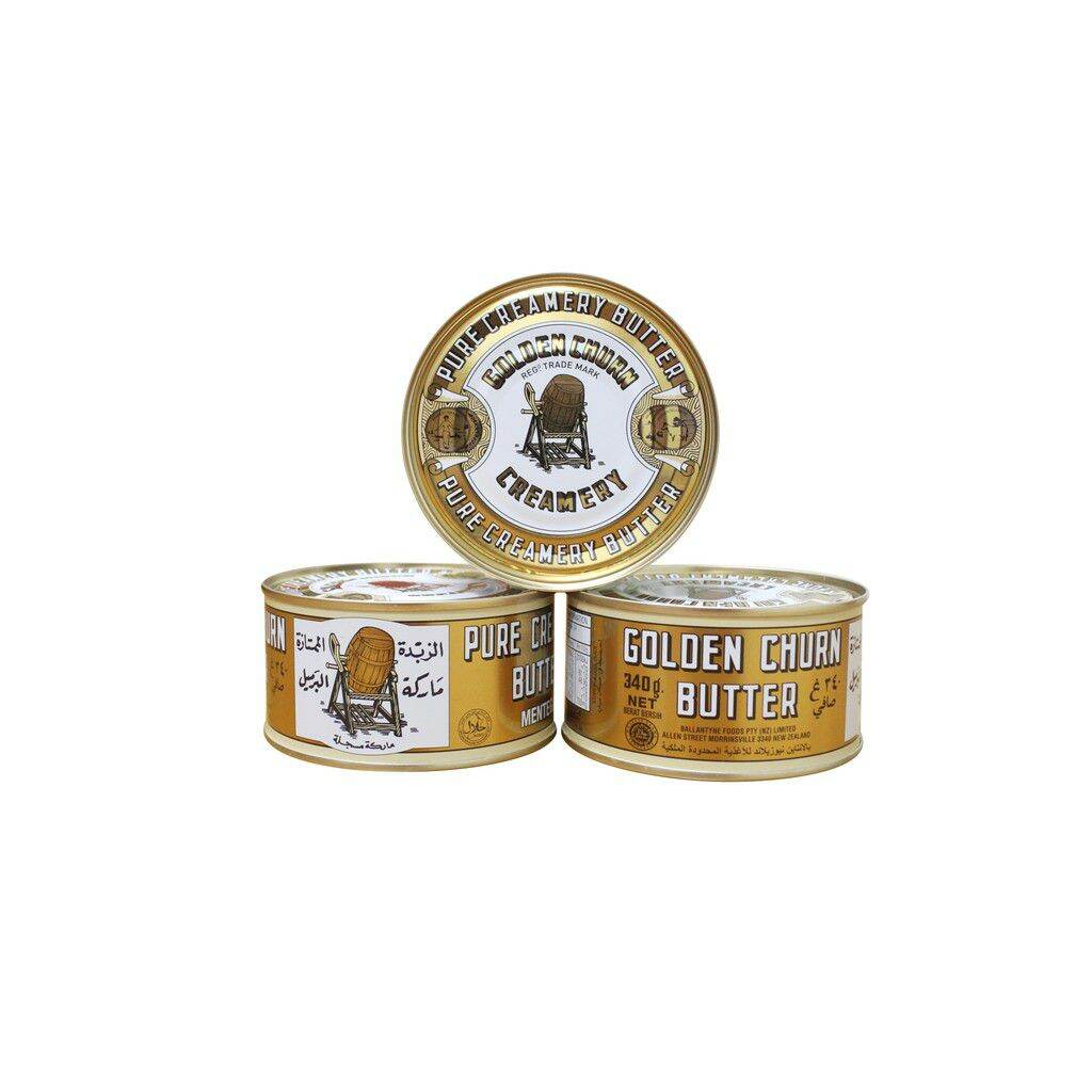 Golden Churn Butter Canned 340g (expiry : 15/07/2025) | Shopee Malaysia