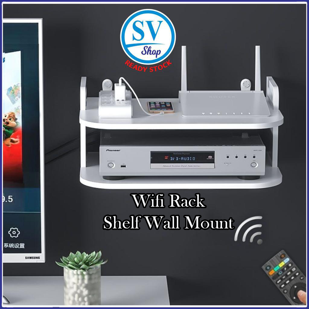 [READY STOCK] Wifi Astro DVD Rack TV Box Shelf Wall Mounted Router ...