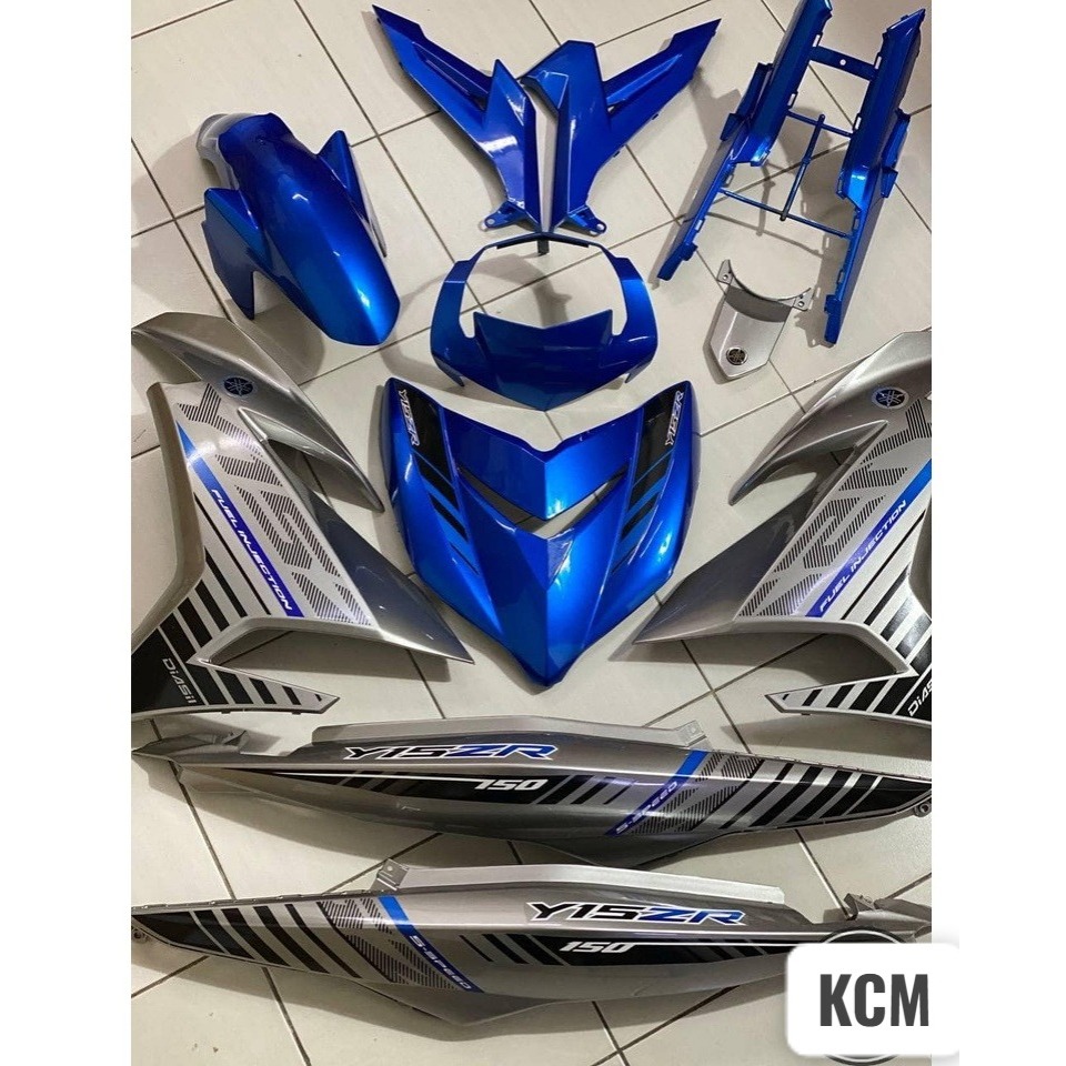 COVER SET Y15 V1/V2 BIRU GP / BATMAN SIAP TAMPAL | Shopee Malaysia