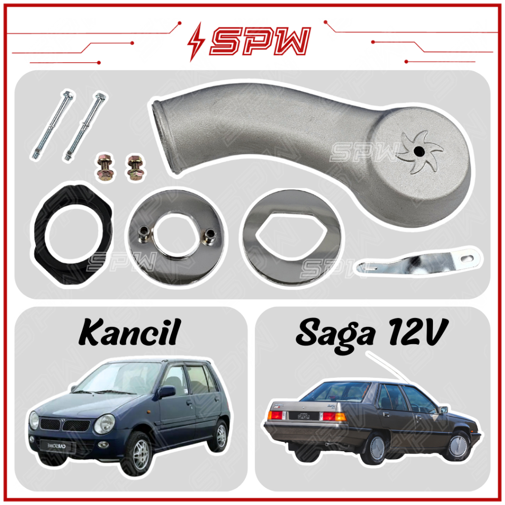 Perodua Kancil / Proton Saga 12V Intake Pipe Aluminum Hose Ram Pipe