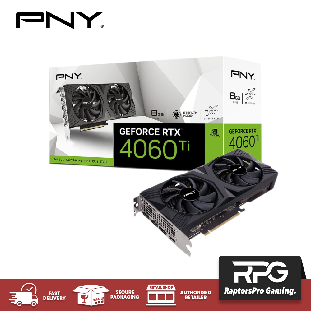 GeForce RTX™ 4060Ti StormX 8GB - Mono Fan RTX gen 3, DLSS 3