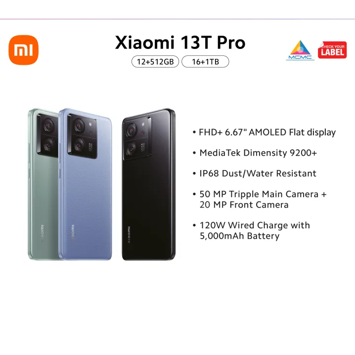 Xiaomi 13T Pro 5G 12 512GB Black