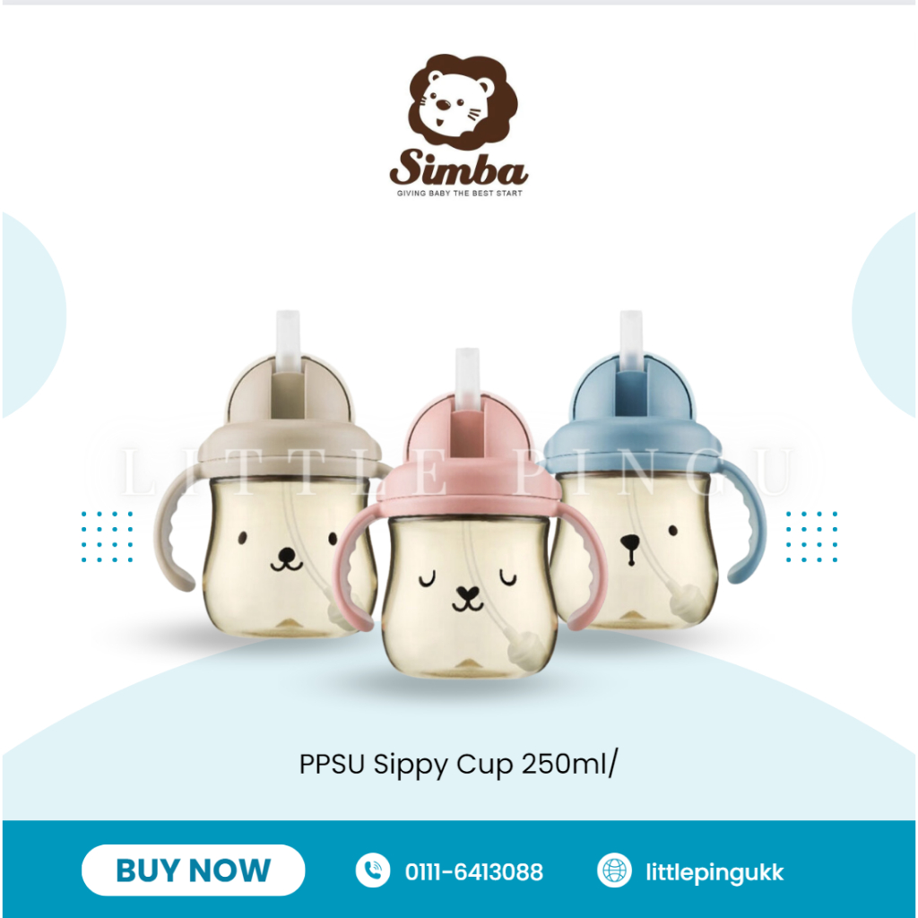 Simba Gala PPSU Sippy Cup 250ml/ Baby Learning Cup/ Leak Proof Training