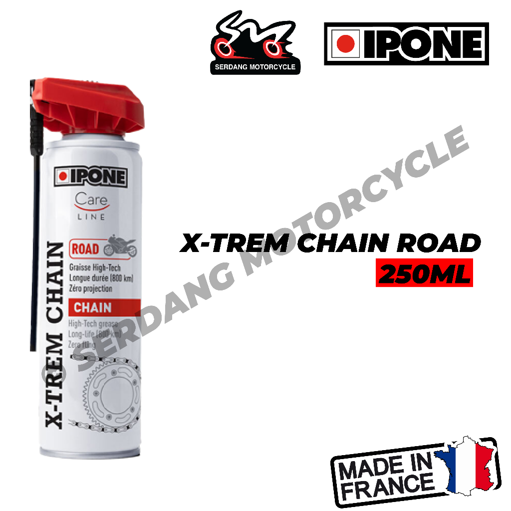 IPONE CHAIN CARE LINE XTREM Chain Lube BLUE WHITE RED Colored Grease
