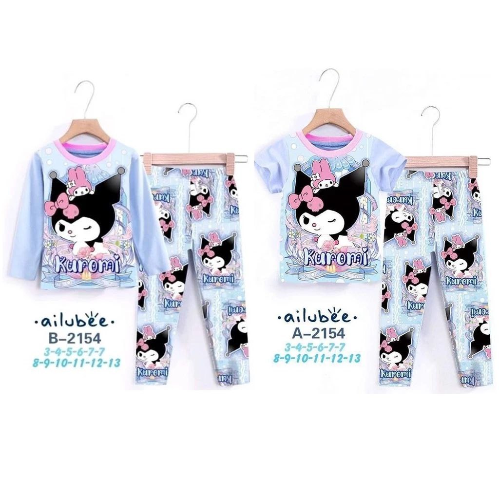 Ailubee Pyjamas KUROMI Girl A2154 Sleepwear KUROMI | Shopee Malaysia