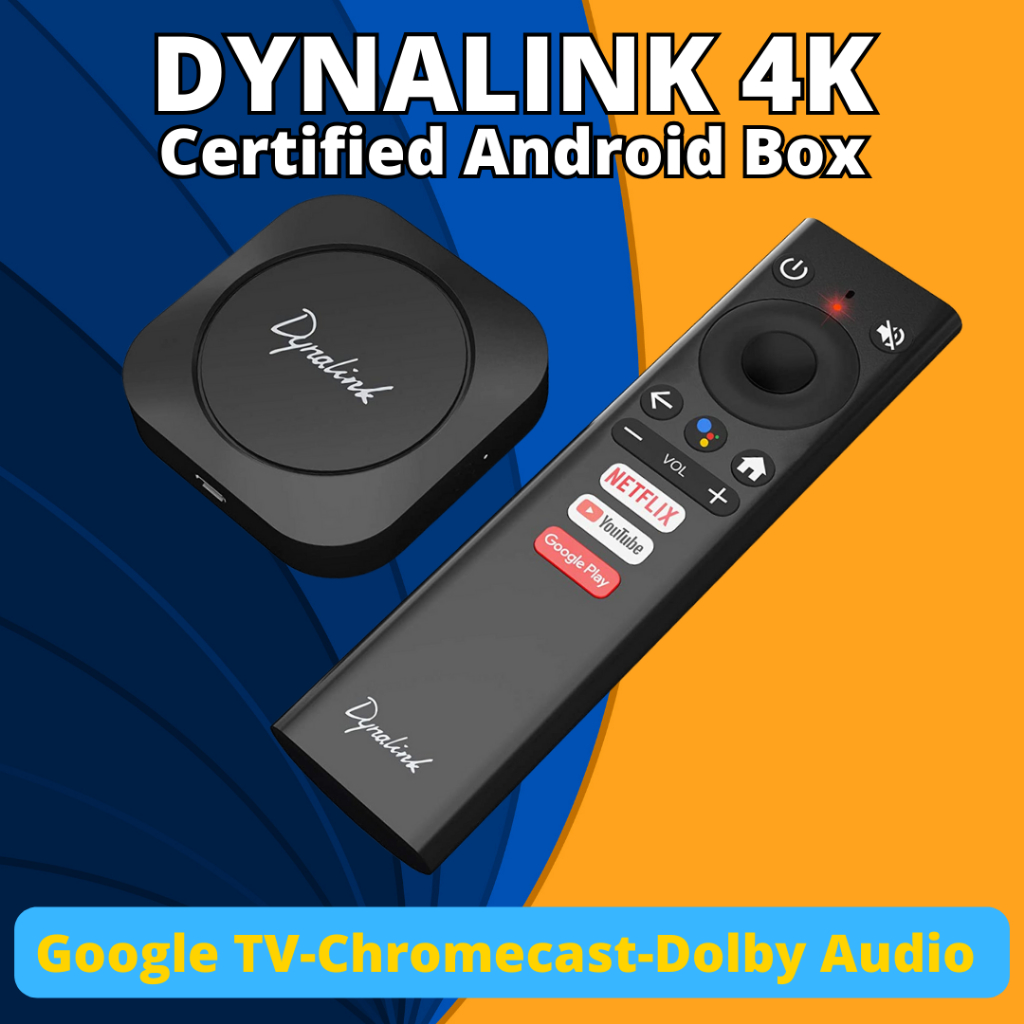 ANDROID BOX DYNALINK 4K ULTRA HD HDR DOLBY AUDIO SUPPORT CHROMECAST ...