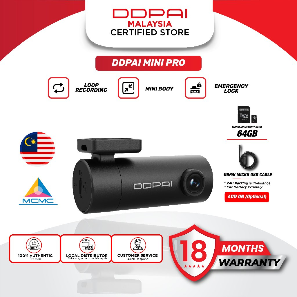 DDPAI Mini & Mini Pro 1296P Ultra HD Vehicle Drive Auto Video DVR ...