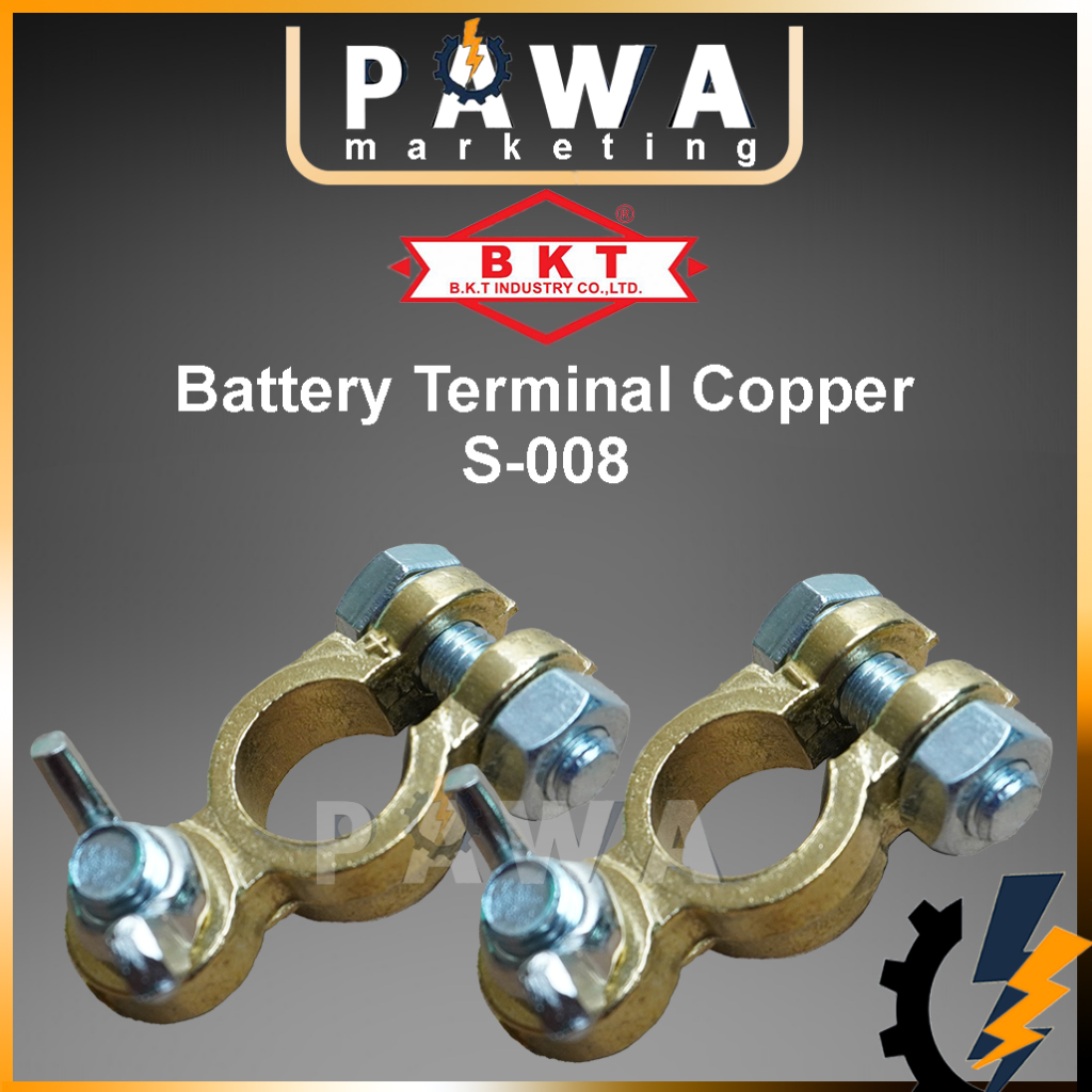 BKT Universal Battery Terminal Clamp Clip Brass S008 Car Lorry Truck ...