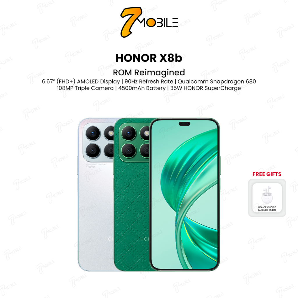 HONOR X8b [8GB RAM + 512GB ROM - Original HONOR Malaysia | Shopee Malaysia