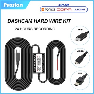 Hard Wire kit Fuse Box Car Recorder Type C Mini micro USB dvr dashcam ...