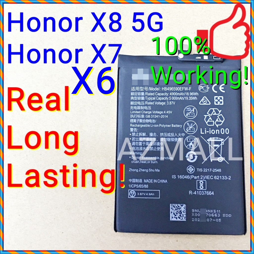 (22.5W Fast Charge) NEW ORI Long Lasting Stable Battery HB496590EFW-F ...
