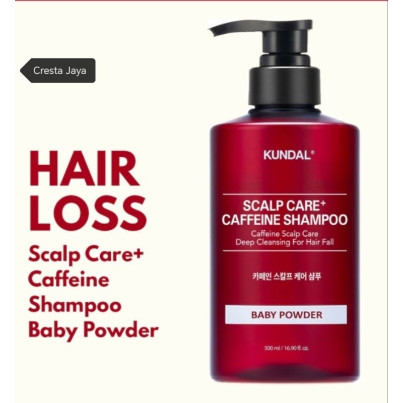 KUNDAL Anti Hair Loss Caffeine Scalp Care Shampoo 500ml White Musk