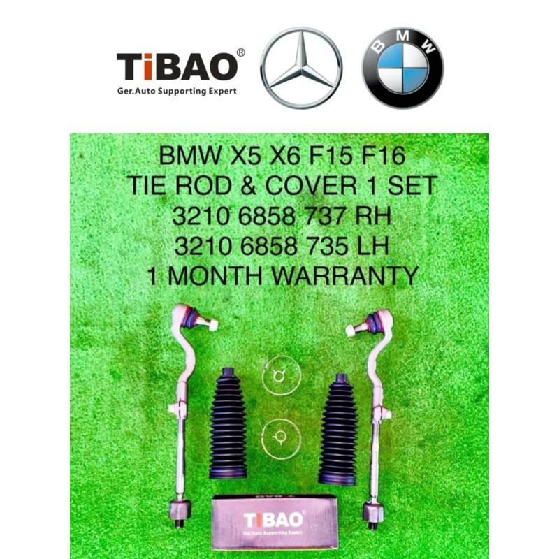 (TIBAO) BMW X5 F15 X6 F16 TIE ROD & SIDE ROD & STEERING COVER (1 SET 6