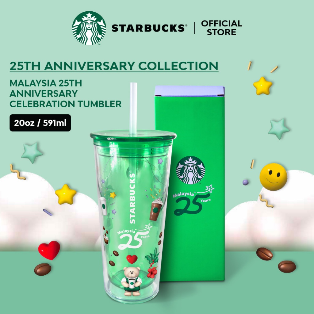 STARBUCKS Malaysia 25th Anniversary Celebration Tumbler (16oz/473ml ...