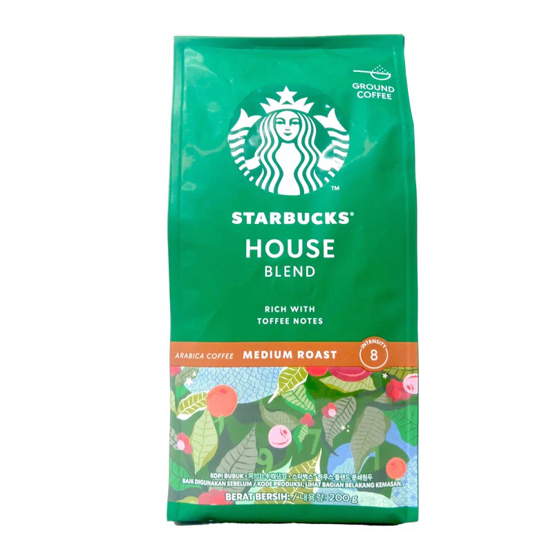 Starbucks House Blend Medium Roast Ground Coffee 200g (Expired 04/24
