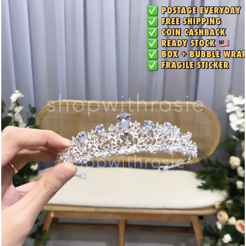 Ready Stock 🇲🇾 Crown Nikah Crown Pengantin Crown Cantik Murah Tunang Wedding Bridal Bride