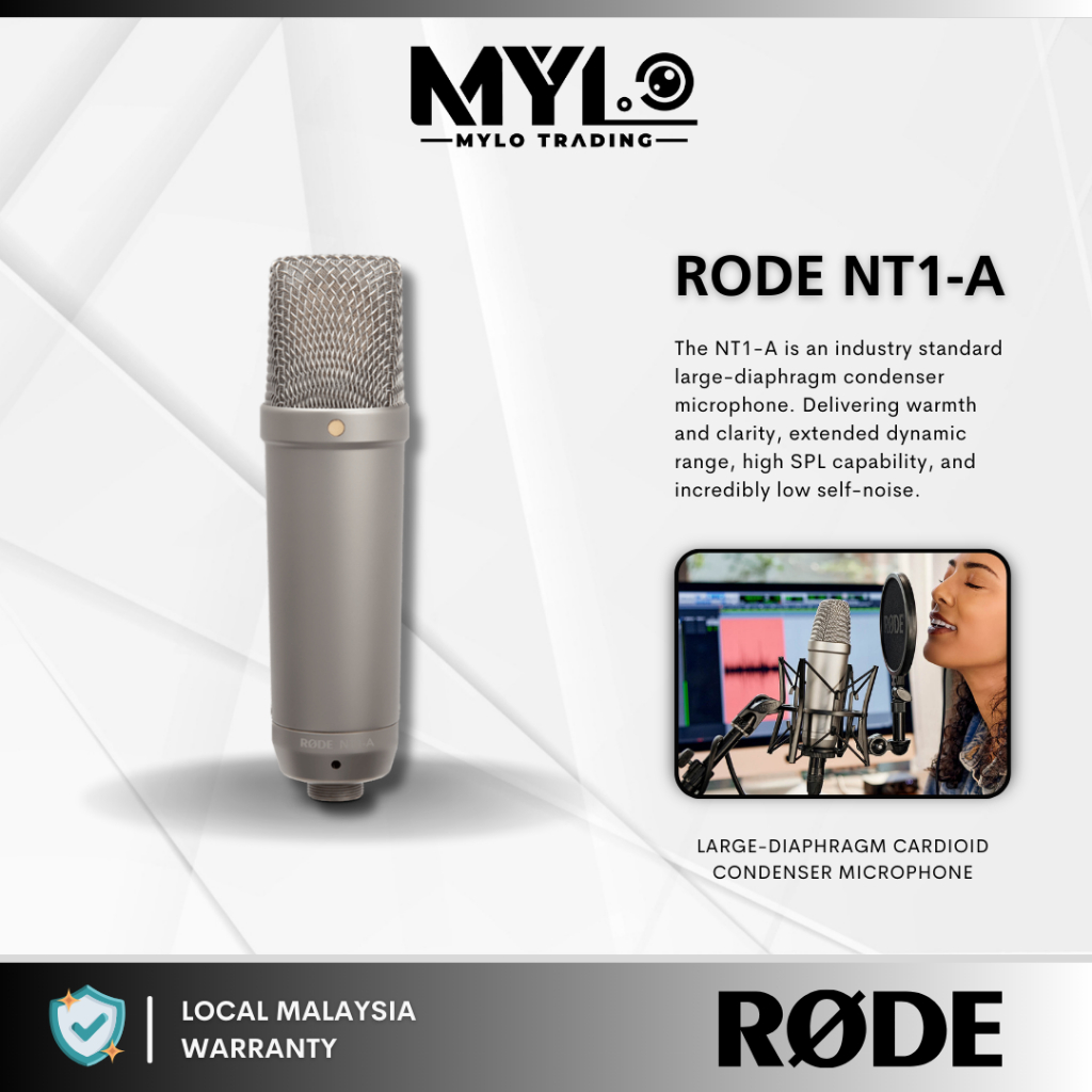 RODE NT1-A Large Diaphragm Cardioid Condenser Microphone