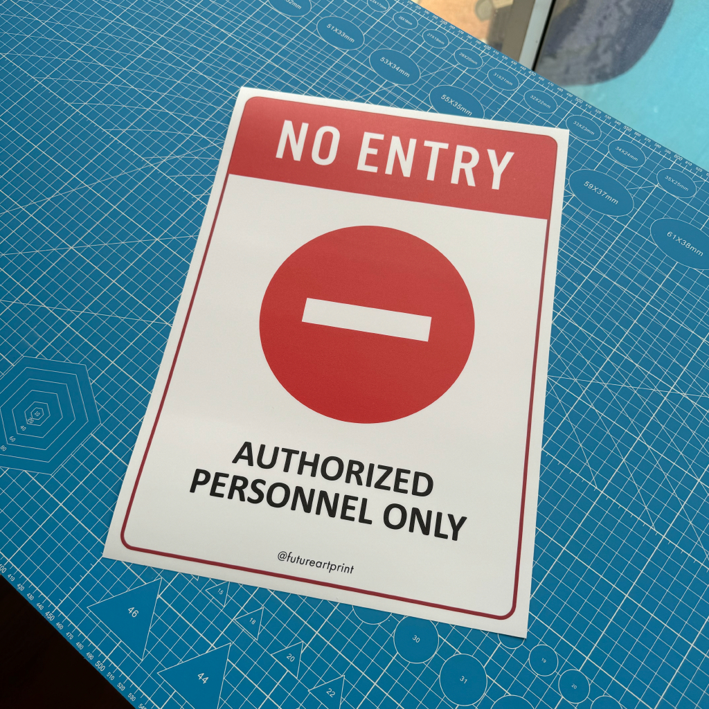 No Entry. Authorized Personnel Only. Premium Sticker Sign Notice ...