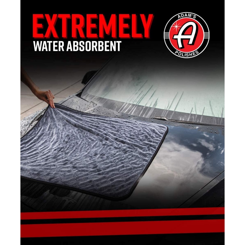 Premium Adam's Polishes OEM Jumbo Plush Drying Towel Large 50cm x 70cm