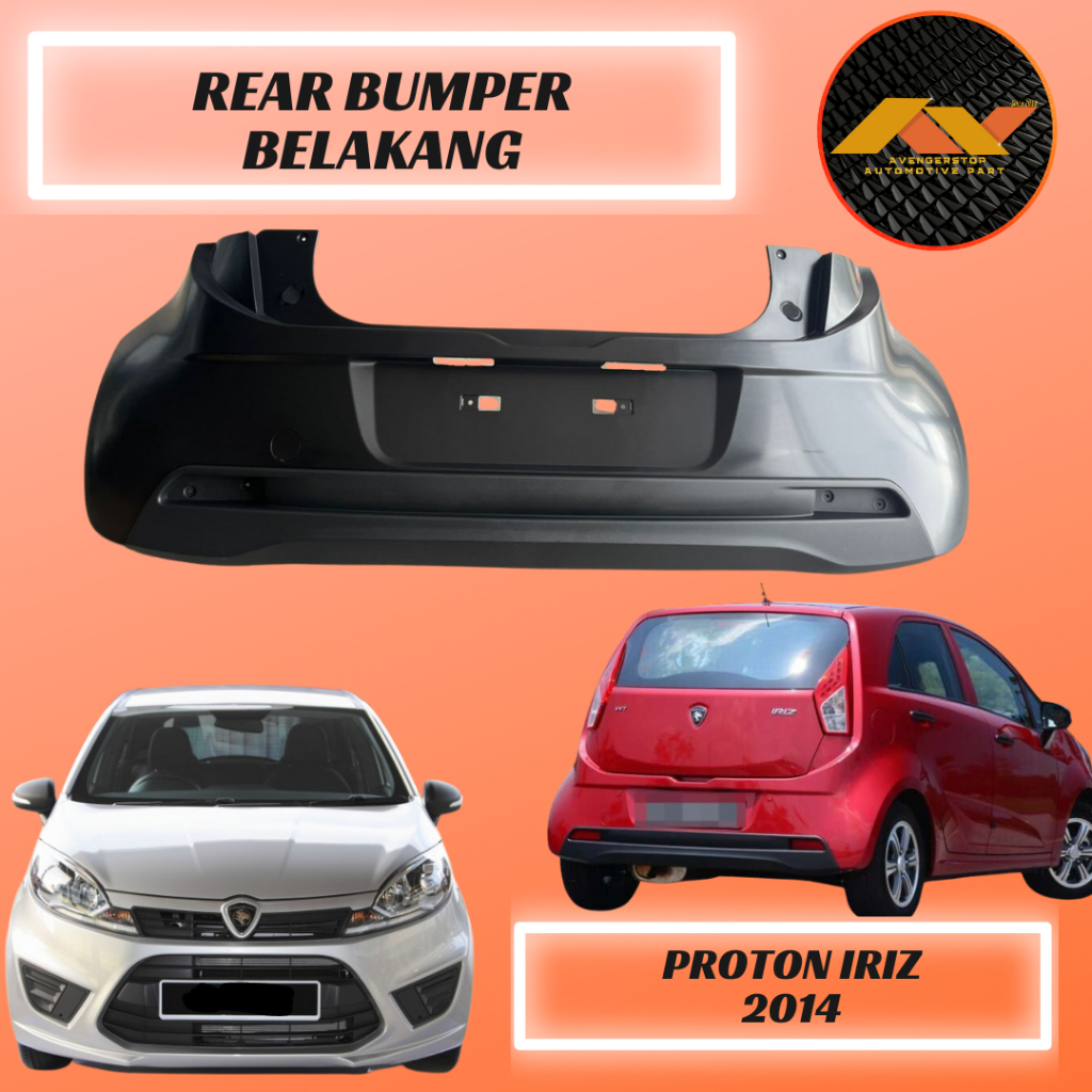 Proton Iriz 2014 Rear Bumper Belakang 100% New High Quality | Shopee ...