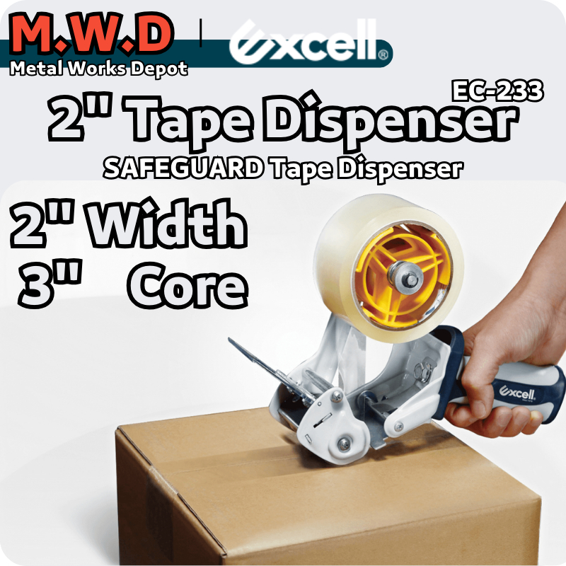 EXCELL SAFEGUARD™ OPP TAPE DISPENSER EC233 CARTON SEALER PACKING
