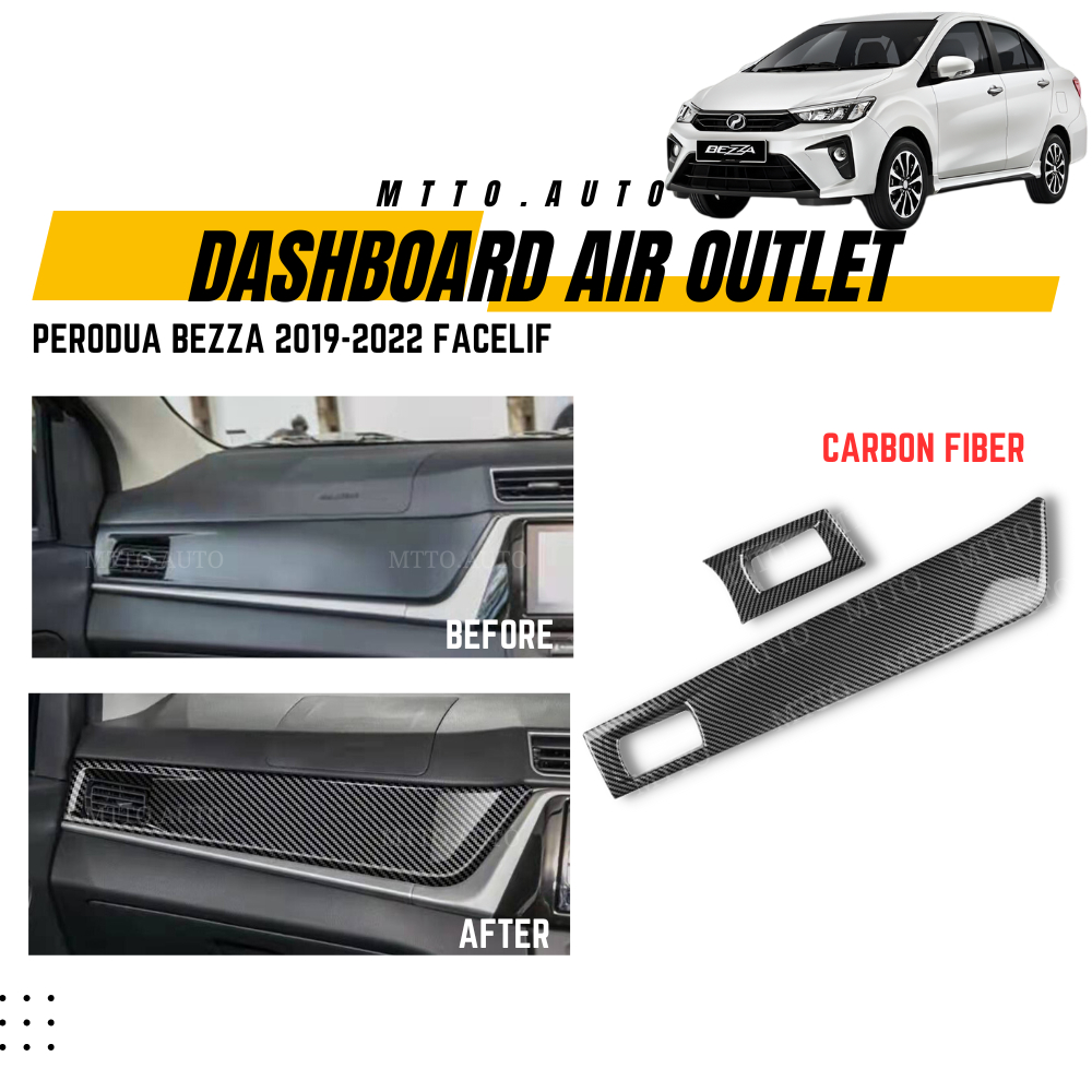 MTTO Perodua Bezza 2019-2022 FACELIFT Interior Car Dashboard Air Outlet ...