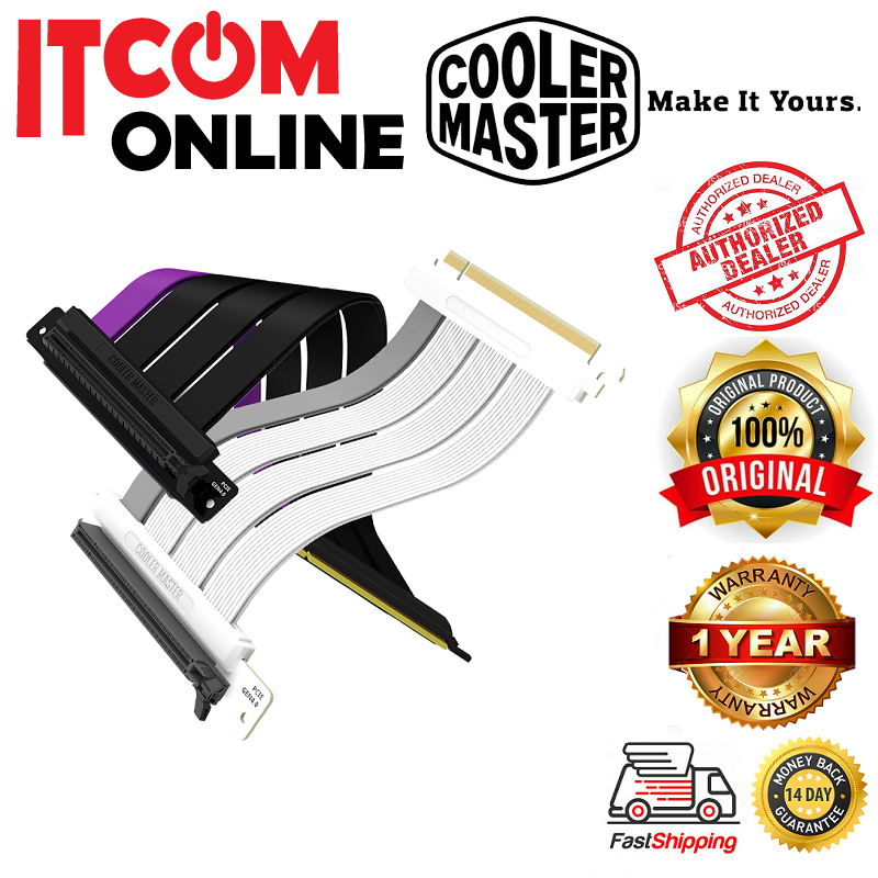 COOLER MASTER PCI-E 4.0 16X RISER EXTENDER CABLE TOOLS (200MM 300MM ...