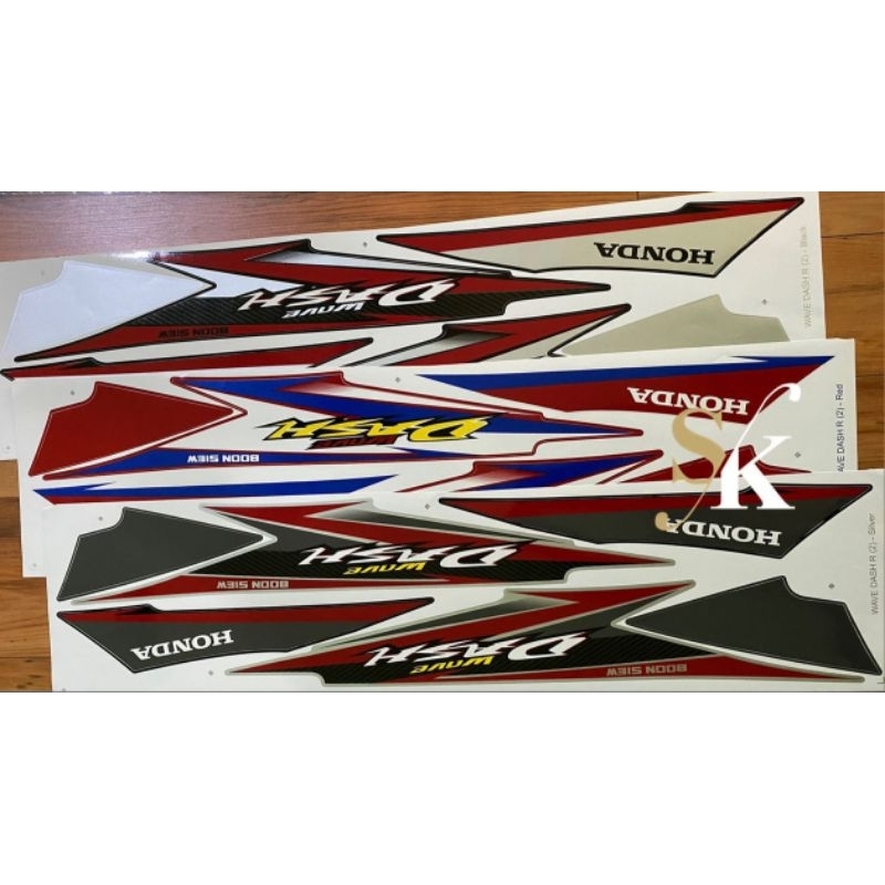 HONDA WAVE DASH R (2) STRIPE BODY STICKER READY STOCK!!!! | Shopee Malaysia