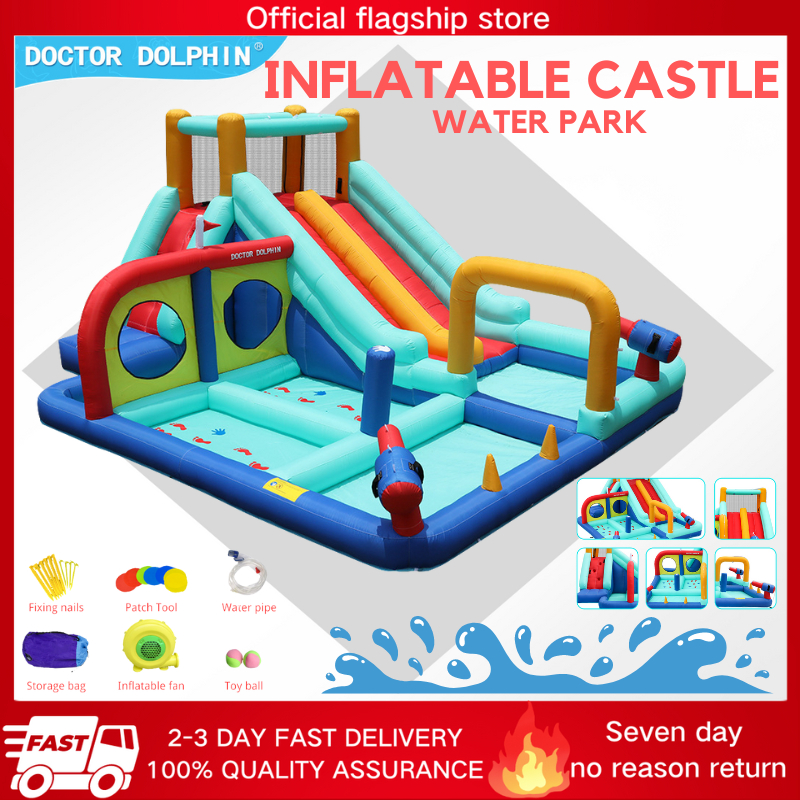 Inflatable Slide AirMyFun Waterpark Castle Slide Bouncer Inflatable ...