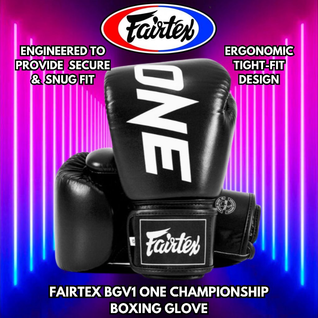 Fairtex BGV1 ONE X Fairtex Boxing Gloves Muay Thai Boxing Glove