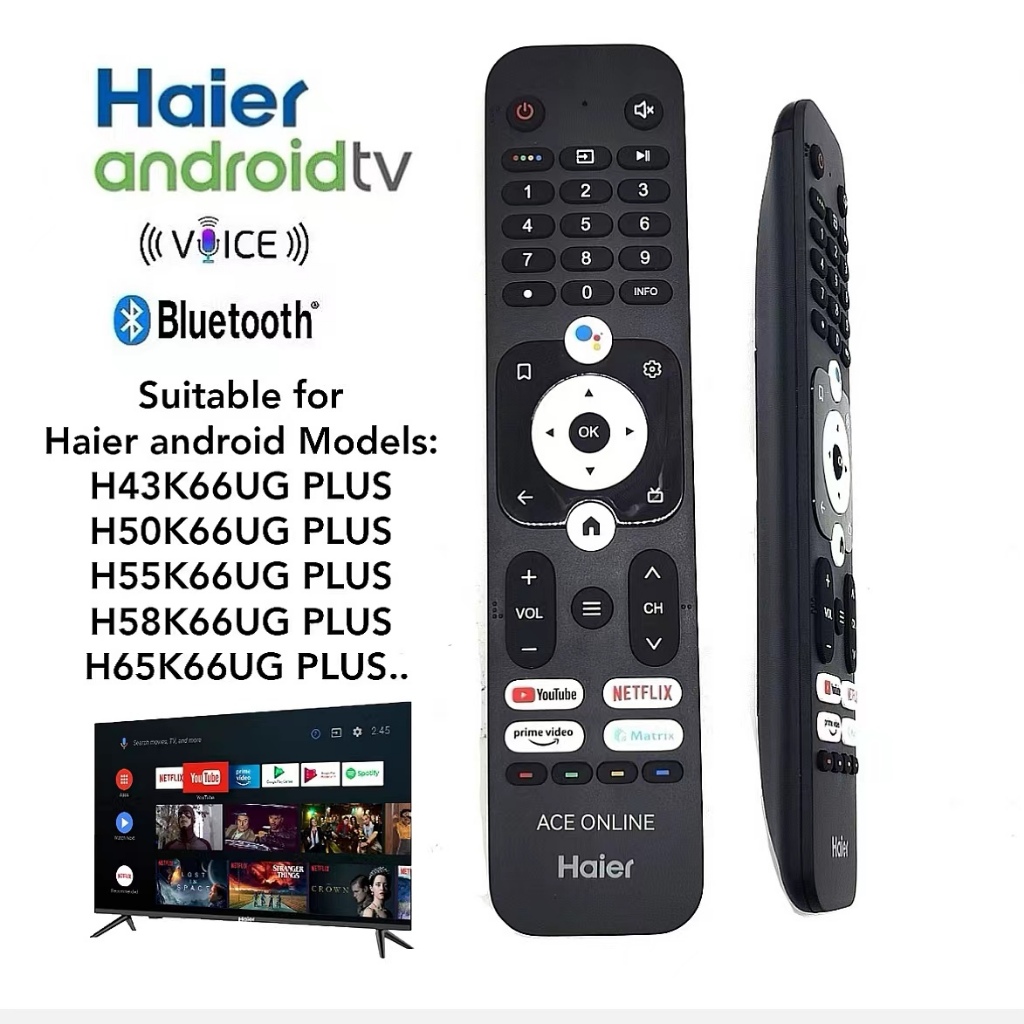 2022 Haier android TV / Smart TV Remote Control HTR-U31 Compatible With ...