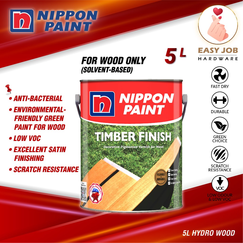 5L Nippon Timber Finish Nippon Paint Wood Paint Nippon Wood Varnish Cat